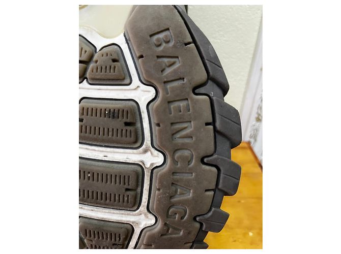 Sneakers Track Balenciaga Nero Bianco Grigio - vista 10