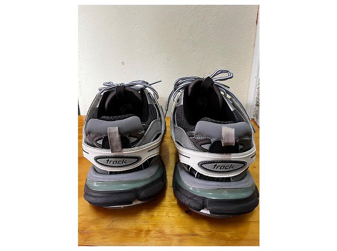 Sneakers Track Balenciaga Nero Bianco Grigio - vista 5