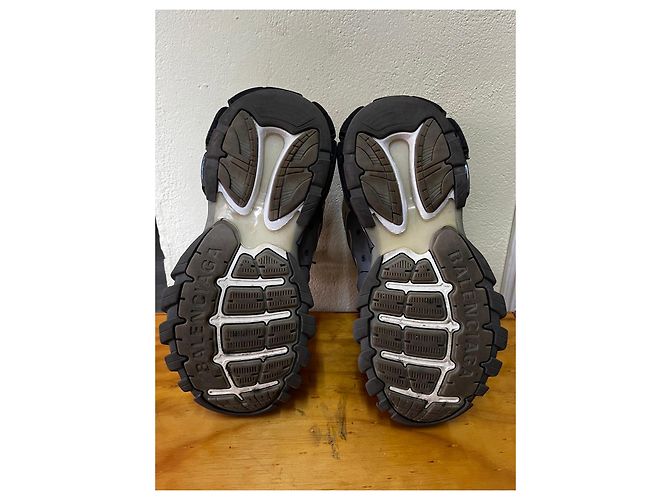 Sneakers Track Balenciaga Nero Bianco Grigio - vista 9