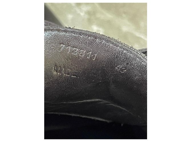 Schwarze Derby-Schuhe aus Leder mit dicker Sohle Balenciaga - Ansicht 13