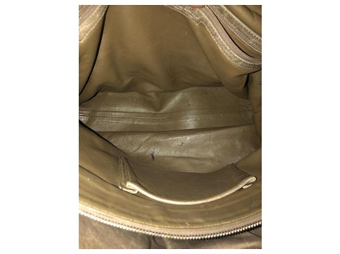 Borsa tote in pelle Bulgari Taupe - vista 10