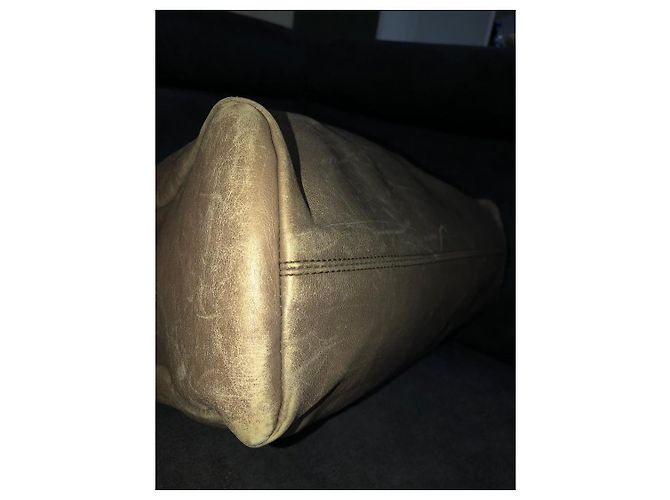 Borsa tote in pelle Bulgari Taupe - vista 20