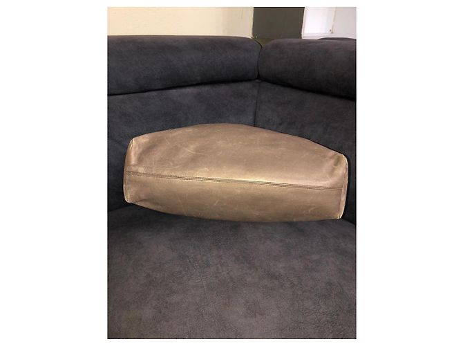 Borsa tote in pelle Bulgari Taupe - vista 5