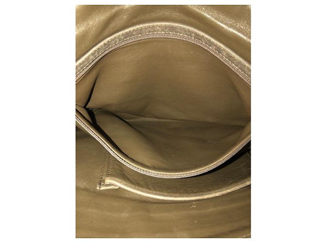 Borsa tote in pelle Bulgari Taupe - vista 9