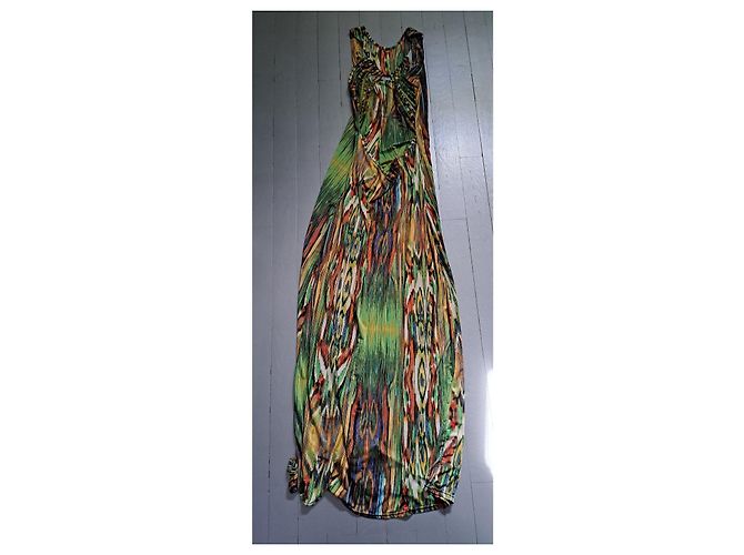 Autre Marque Langes Kleid mit Ethnischem Muster Mehrfarben - Ansicht 2