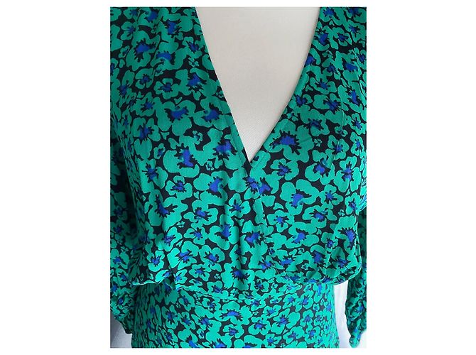 Vestido de seda estampada Berenice - vista 2