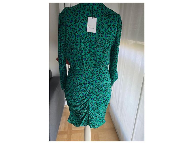 Vestido de seda estampada Berenice - vista 3