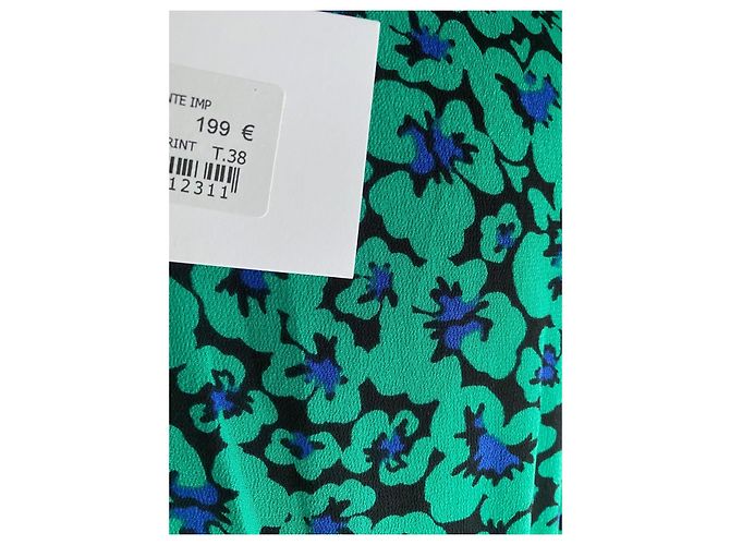 Vestido de seda estampada Berenice - vista 4