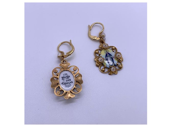 Orecchini Dolce & Gabbana Madonna in oro giallo 18 carati D'oro - vista 2