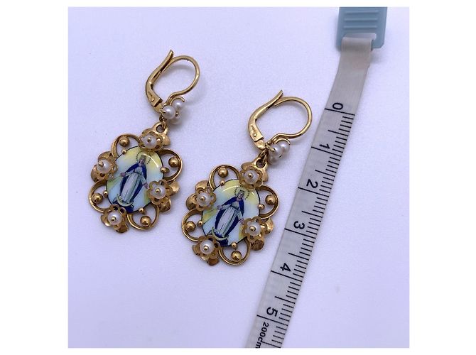 Orecchini Dolce & Gabbana Madonna in oro giallo 18 carati D'oro - vista 4
