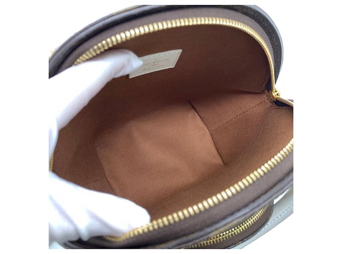 Louis Vuitton Bolso ELLIPSE de lona recubierta marrón Castaño - vista 7