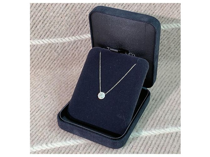 Tiffany & Co Collana Soleste in platino e diamanti incastonati a forma di girasole Argento - vista 4