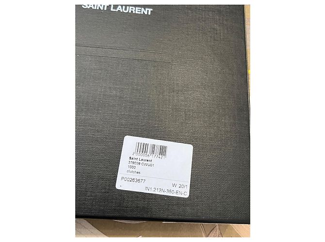 Clutch Saint Laurent in pelle nera Nero - vista 13