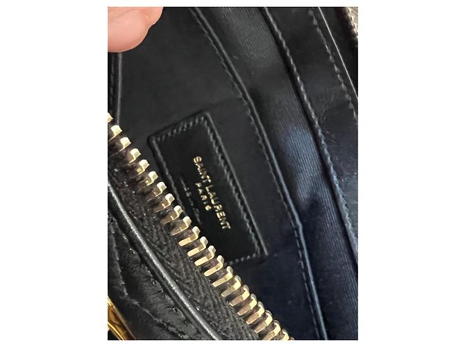 Clutch Saint Laurent in pelle nera Nero - vista 8