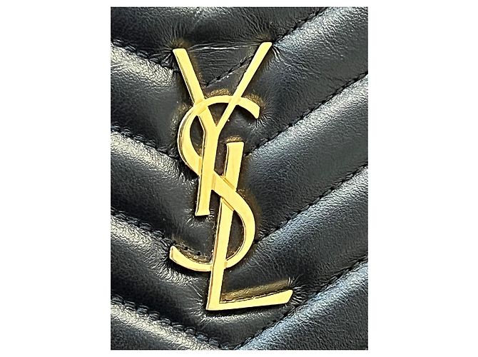 Clutch Saint Laurent in pelle nera Nero - vista 9