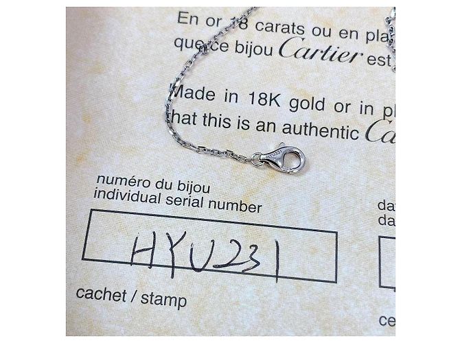 Collana Cartier Love Clasp in platino con diamante Argento - vista 4