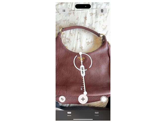Borsa Hobo Prada in pelle Vitello Daino - Bordeaux Bordò - vista 9