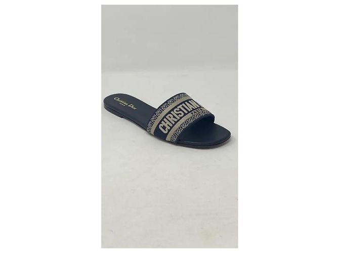 Dior Sandali Dway Ricamati Blu - vista 5