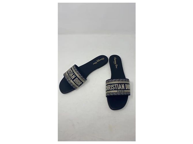 Dior Sandali Dway Ricamati Blu - vista 6