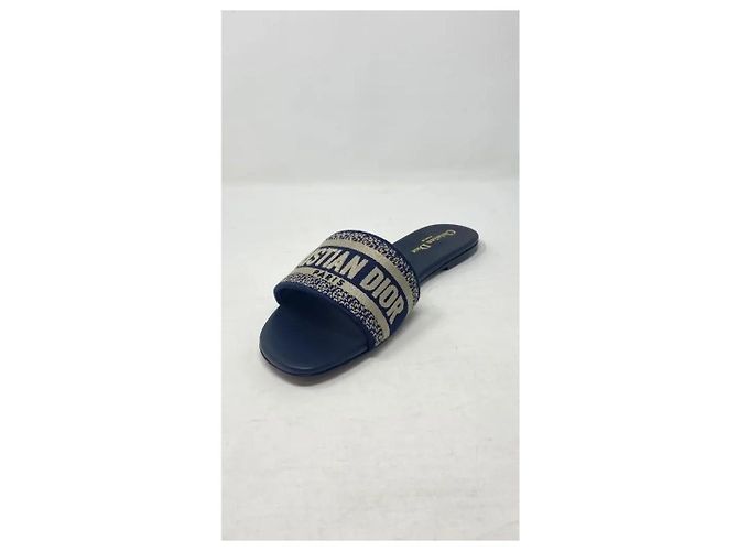 Dior Sandali Dway Ricamati Blu - vista 7