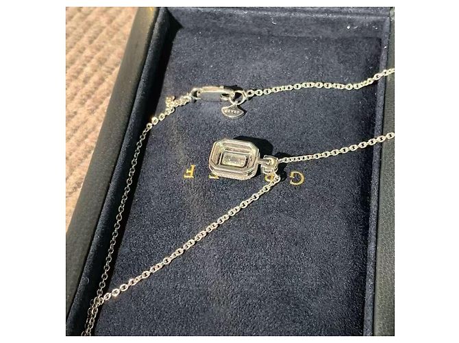 Collana Graff Constellation Diamanti 1,01 ct Taglio Smeraldo Argento - vista 5