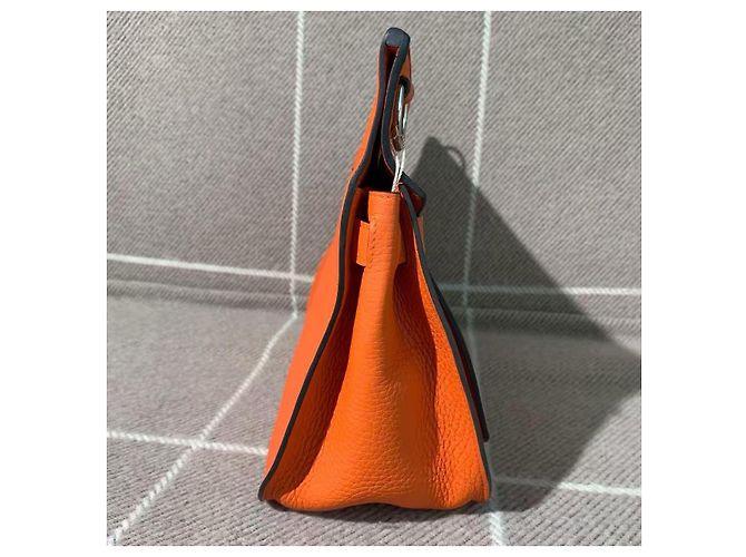 Borsa Hermès Gypsy 28 Arancione in pelle - vista 2