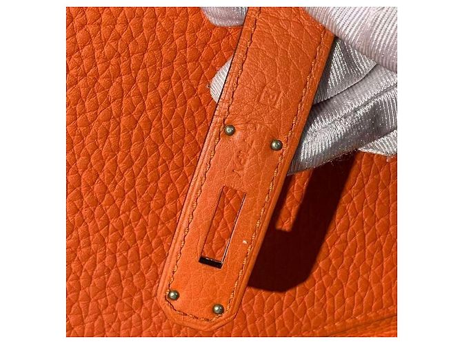 Borsa Hermès Gypsy 28 Arancione in pelle - vista 3
