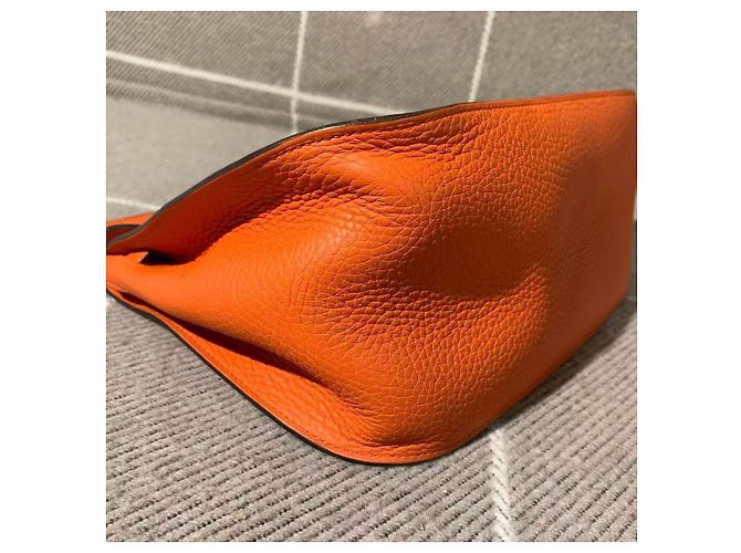 Borsa Hermès Gypsy 28 Arancione in pelle - vista 4