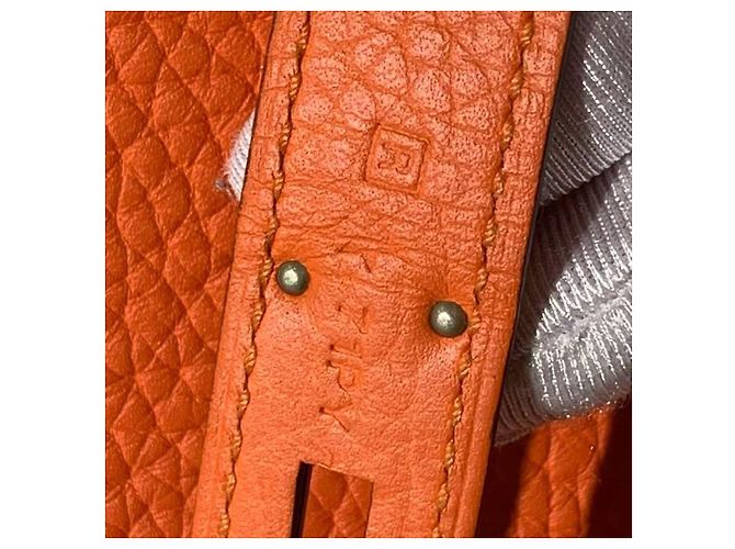 Borsa Hermès Gypsy 28 Arancione in pelle - vista 8