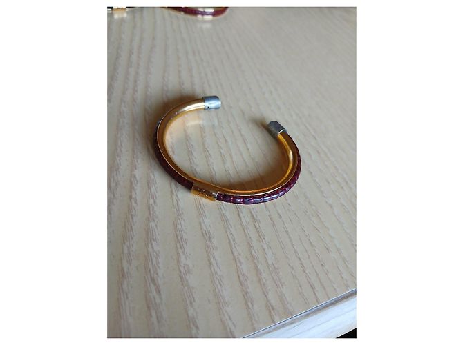 Braccialetti gucci vintage Marrone Verde Bordò - vista 2