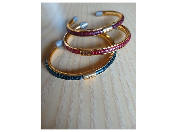 Braccialetti gucci vintage Marrone Verde Bordò - vista 4
