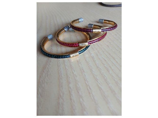 Braccialetti gucci vintage Marrone Verde Bordò - vista 9