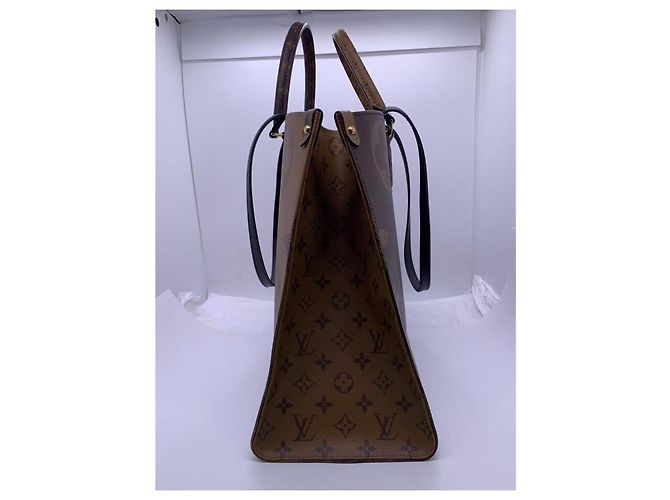 Borsa Louis Vuitton in pelle marrone - vista 2