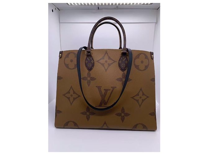 Borsa Louis Vuitton in pelle marrone - vista 3