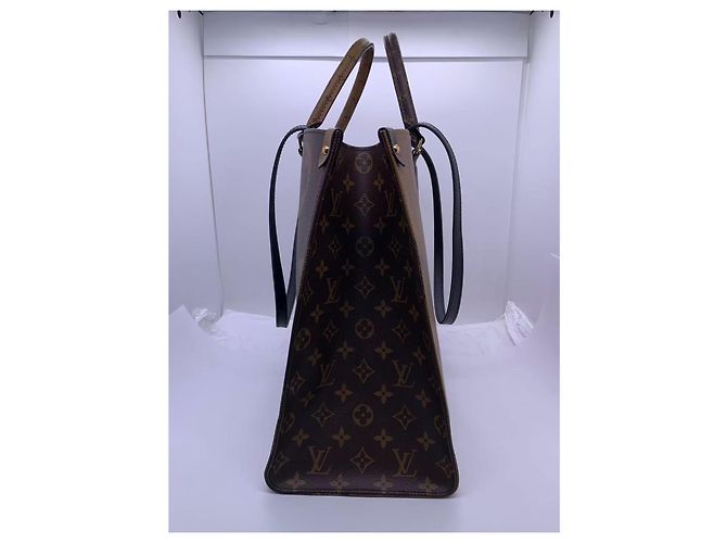 Borsa Louis Vuitton in pelle marrone - vista 4