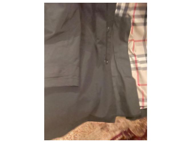 Trench Burberry Nero in Lana - vista 4
