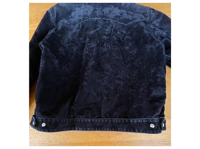 Autre Marque Dunkelblaue Samtjacke von Disquared2 - Ansicht 13