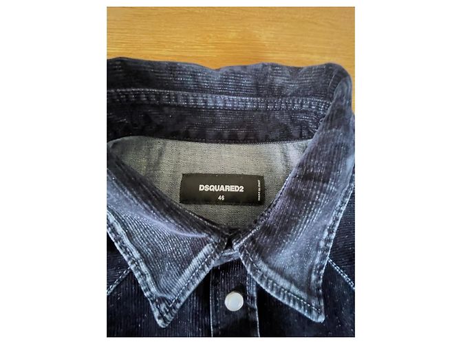 Autre Marque Dunkelblaue Samtjacke von Disquared2 - Ansicht 4