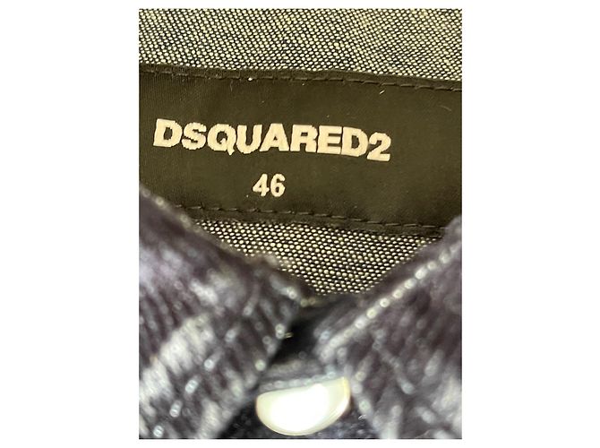 Autre Marque Dunkelblaue Samtjacke von Disquared2 - Ansicht 5