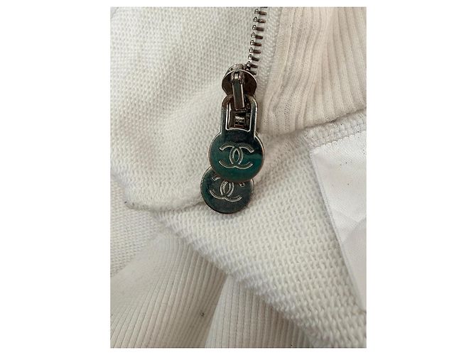 Chanel Sudadera con cremallera blanca Astronauta Blanco - vista 4