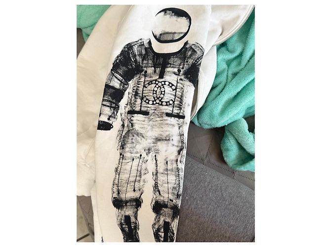 Chanel Sudadera con cremallera blanca Astronauta Blanco - vista 7