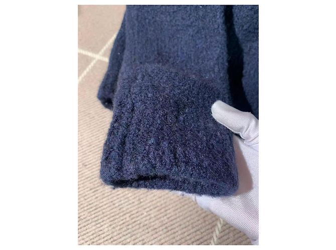 Louis Vuitton Teddy Bear Pullover Großes Logo Blau XS - Ansicht 2