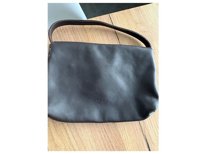 Borsa in pelle Sally di The Row Marrone scuro - vista 4