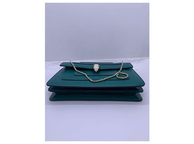 Bulgari Borsa a catena Bvlgari Serpente Verde Pelle Smeraldo - vista 2