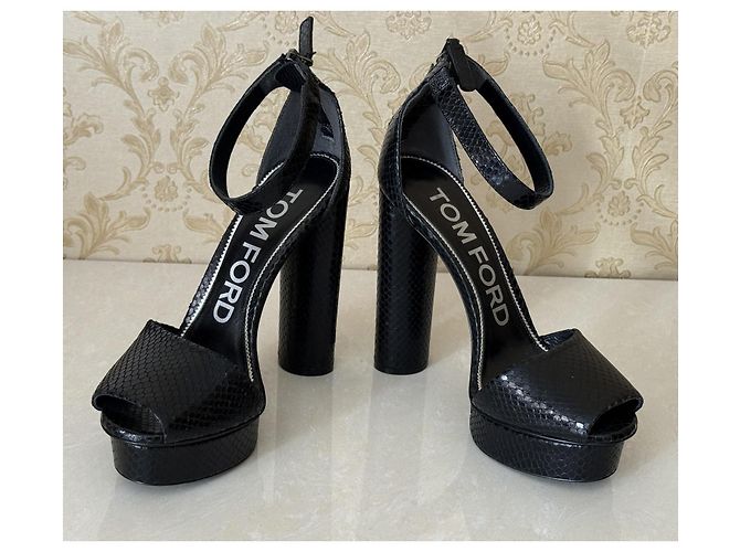 Décolleté Tom Ford in pelle nera Nero - vista 5