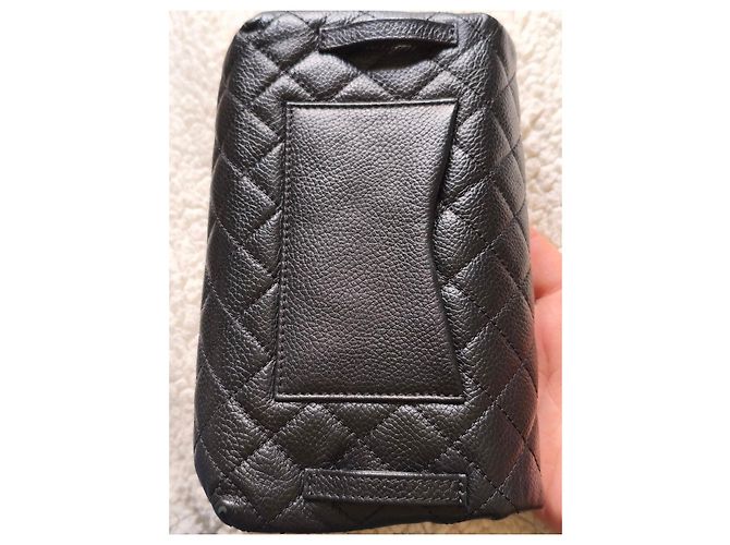 Borsa Chanel Classica Nera in Pelle Trapuntata Nero - vista 3