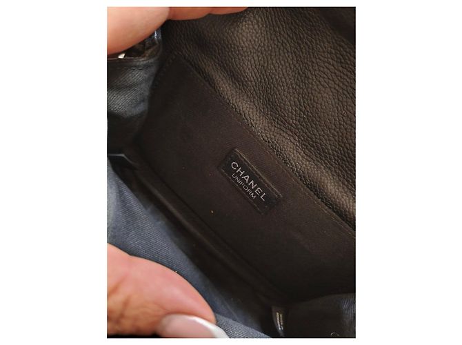 Borsa Chanel Classica Nera in Pelle Trapuntata Nero - vista 6