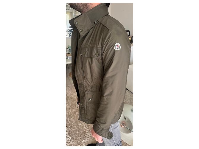 Moncler Jacke Khaki Nylon Herren - Ansicht 2