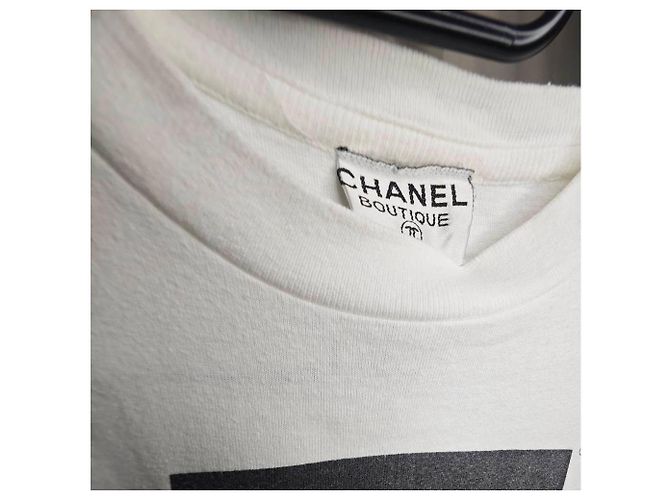 T-shirt Chanel No. 5 in cotone bianco - vista 4