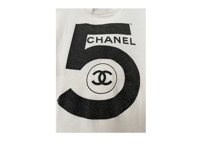 T-shirt Chanel No. 5 in cotone bianco - vista 7